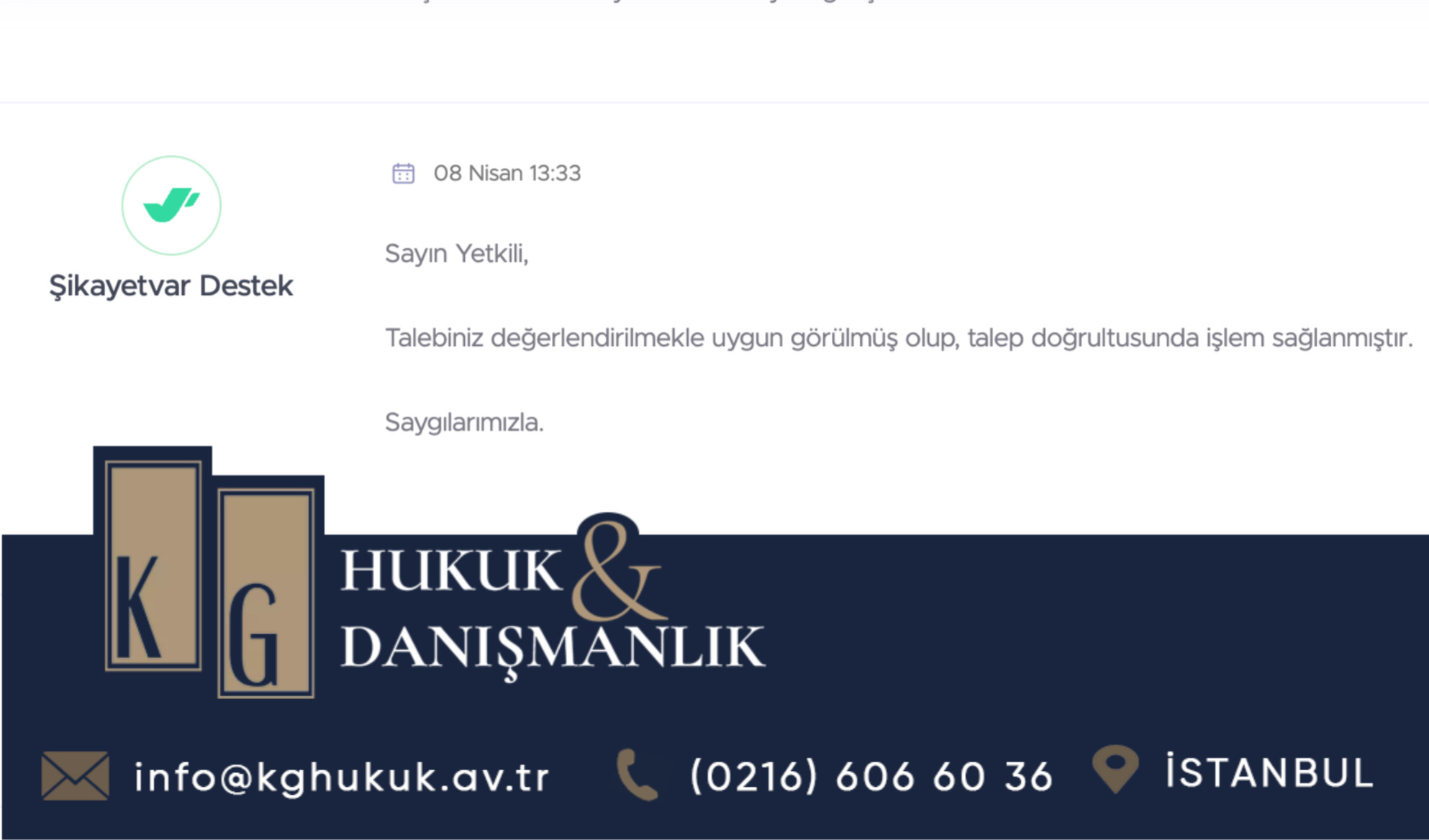 şikayetvar şikayet kaldırma